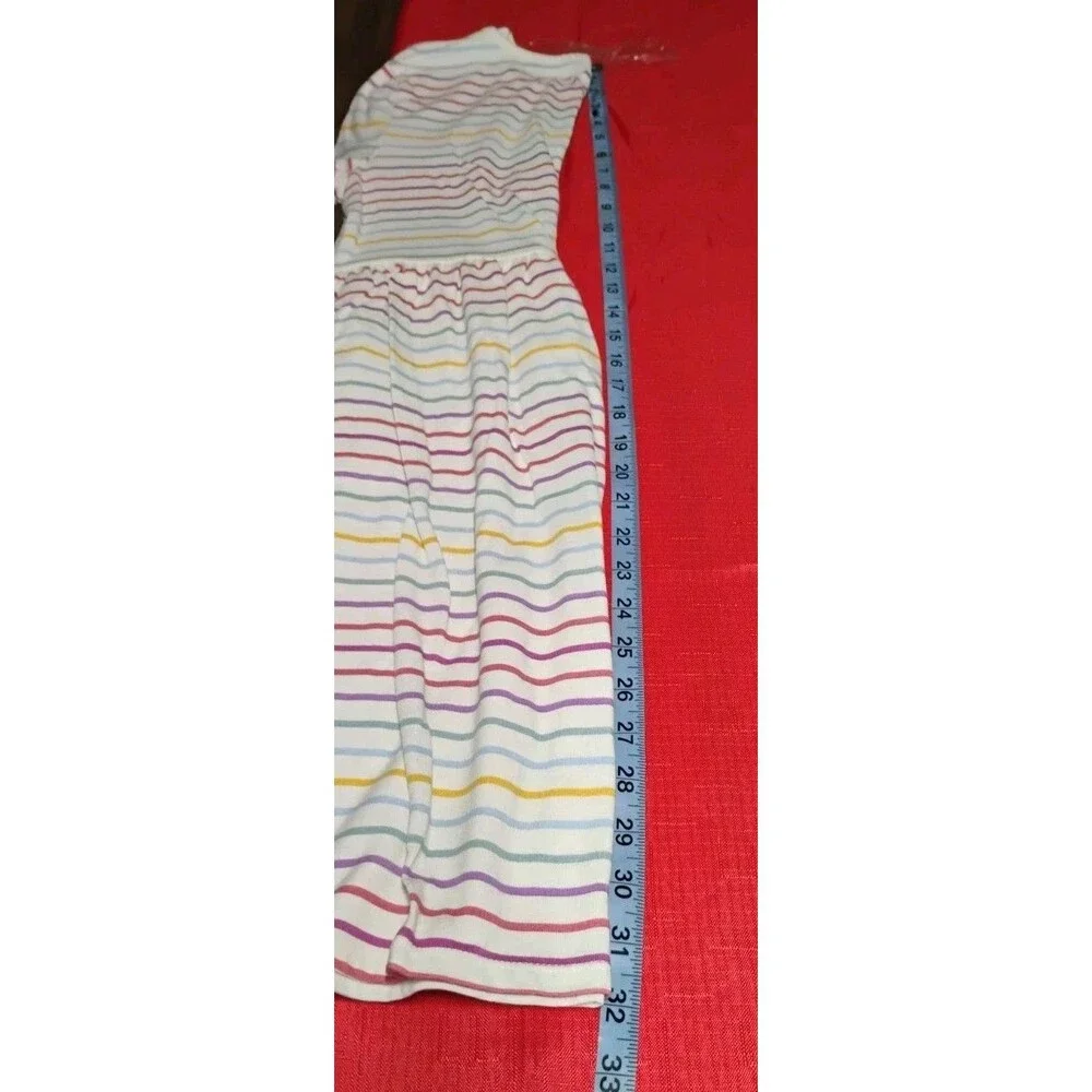 Wonder Nation Dress Lot 2 Girls Size XL 14-16  Pockets Rainbow Twins Striped
